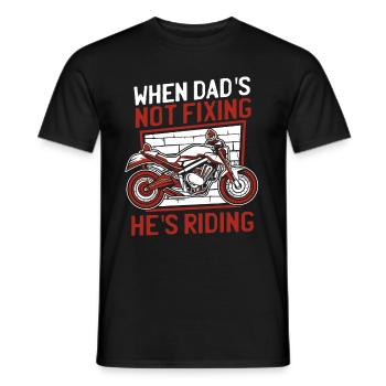 Motorrad Biker Motorbike Motorcycle Dad - Männer T-Shirt - Schwarz - Vorne - AI Model Male 178 light (178cm)