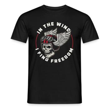 Moto Motard Motard - T-shirt homme - noir - Devant - AI Model Male 178 light (178cm)