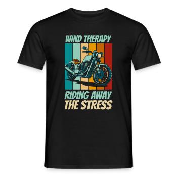 Motorrad Biker Motorbike - Männer T-Shirt - Schwarz - Vorne - AI Model Male 178 light (178cm)