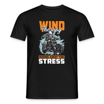 Moto Motard Motard - T-shirt homme - noir - Devant - AI Model Male 178 light (178cm)