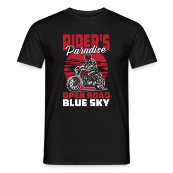 Moto Motard Motard - T-shirt homme - noir - Devant - AI Model Male 178 light (178cm)