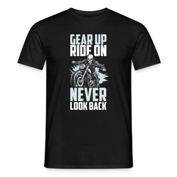 Motorrad Biker Motorbike - Männer T-Shirt - Schwarz - Vorne - AI Model Male 178 light (178cm)