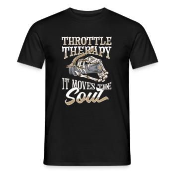Motorrad Biker Motorbike - Männer T-Shirt - Schwarz - Vorne - AI Model Male 178 light (178cm)