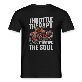 Moto Motard Motard - T-shirt homme - noir - Devant - AI Model Male 178 light (178cm)