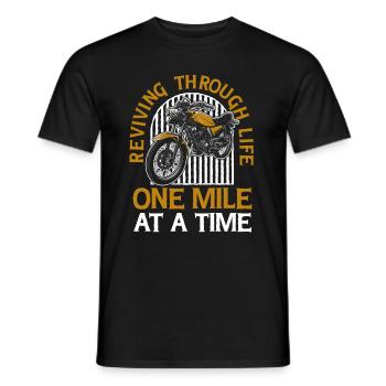 Moto Motard Motard - T-shirt homme - noir - Devant - AI Model Male 178 light (178cm)