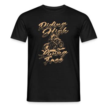 Motorrad Biker Motorbike - Männer T-Shirt - Schwarz - Vorne - AI Model Male 178 light (178cm)