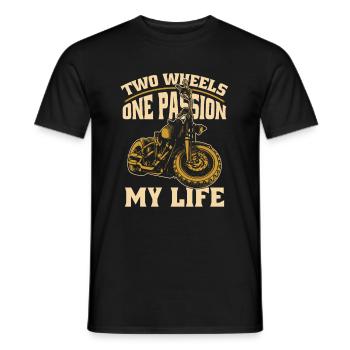 Motorrad Biker Motorbike - Männer T-Shirt - Schwarz - Vorne - AI Model Male 178 light (178cm)