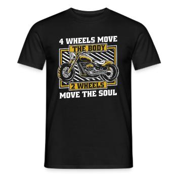 Motorrad Biker Motorbike - Männer T-Shirt - Schwarz - Vorne - AI Model Male 178 light (178cm)