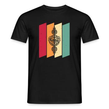 Aries Geometric - Men's T-Shirt - black - Front - AI Model Male 178 light (178cm)