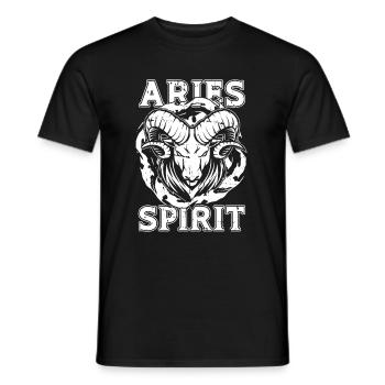 de feu Bélier - T-shirt homme - noir - Devant - AI Model Male 178 light (178cm)