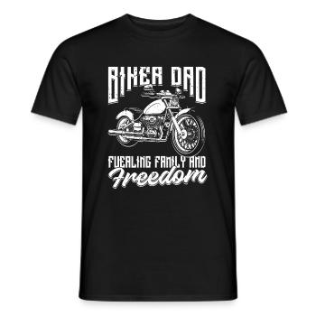 Motorrad Biker Motorbike Motorcycle Dad - Men's T-Shirt - black - Front - AI Model Male 178 light (178cm)