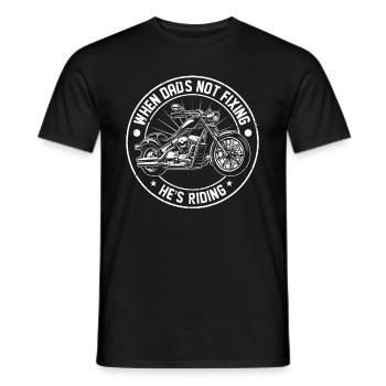 Motorrad Biker Motorbike Motorcycle Dad - Männer T-Shirt - Schwarz - Vorne - AI Model Male 178 light (178cm)