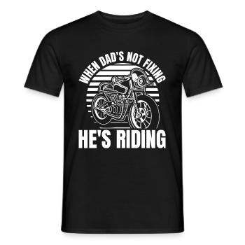 Motorrad Biker Motorbike Motorcycle Dad - Männer T-Shirt - Schwarz - Vorne - AI Model Male 178 light (178cm)