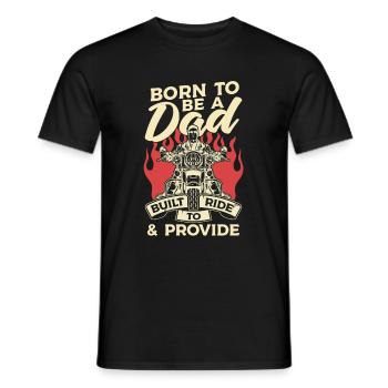 Motorrad Biker Motorbike Motorcycle Dad - Männer T-Shirt - Schwarz - Vorne - AI Model Male 178 light (178cm)