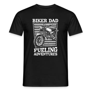 Motorrad Biker Motorbike Motorcycle Dad - Männer T-Shirt - Schwarz - Vorne - AI Model Male 178 light (178cm)
