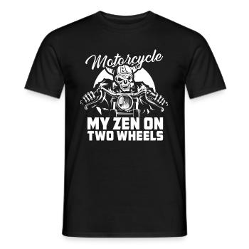 Motorrad Biker Moto Moto Thérapie - T-shirt homme - noir - Devant - AI Model Male 178 light (178cm)