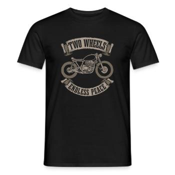 Motorrad Biker Motorbike Motorcycle Therapy - Men's T-Shirt - black - Front - AI Model Male 178 light (178cm)