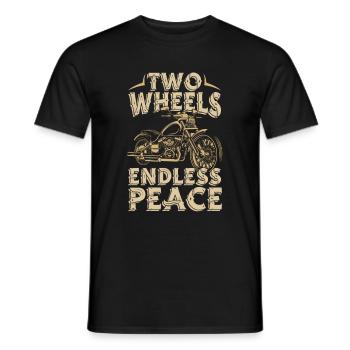 Motorrad Biker Moto Moto Thérapie - T-shirt homme - noir - Devant - AI Model Male 178 light (178cm)