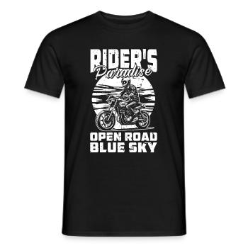 Motorrad Biker Motorbike - Männer T-Shirt - Schwarz - Vorne - AI Model Male 178 light (178cm)