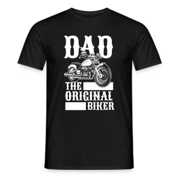 Motorrad Biker Motorbike Motorcycle Dad - Männer T-Shirt - Schwarz - Vorne - AI Model Male 178 light (178cm)