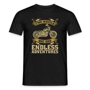 Motorrad Biker Motorbike Motorcycle Dad - Männer T-Shirt - Schwarz - Vorne - AI Model Male 178 light (178cm)