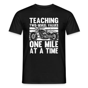 Motorrad Biker Motorbike Motorcycle Dad - Männer T-Shirt - Schwarz - Vorne - AI Model Male 178 light (178cm)