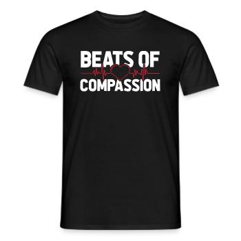 Krankenschwester EKG Herz - Männer T-Shirt - Schwarz - Vorne - AI Model Male 178 light (178cm)