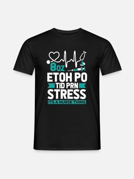 Alcool de vin d’infirmière - T-shirt homme - noir