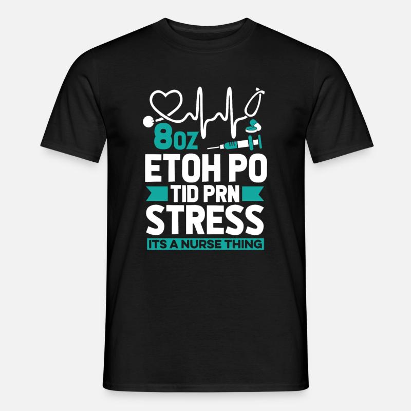Alcool de vin d’infirmière - T-shirt homme - noir