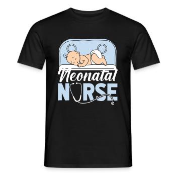 Krankenschwester Baby Neonatal Nurse - Men's T-Shirt - black - Front - AI Model Male 178 light (178cm)