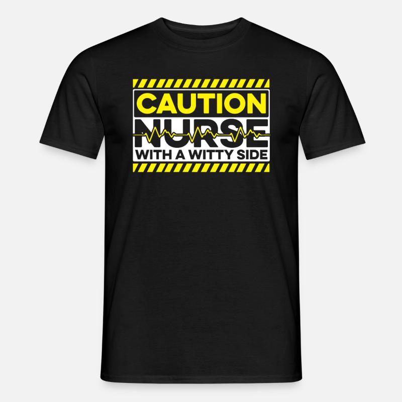 Krankenschwester - Männer T-Shirt - Schwarz