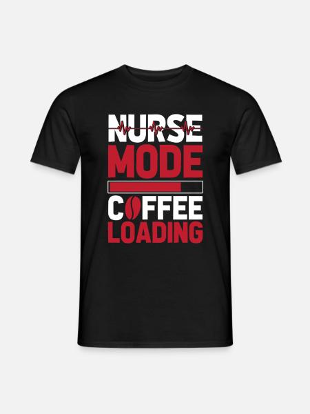 Krankenschwester Kaffee Koffein - Männer T-Shirt - Schwarz