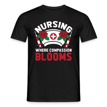 Krankenschwester - Männer T-Shirt - Schwarz - Vorne - AI Model Male 178 light (178cm)