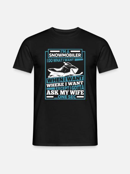 Snowmobile Snowmobile - Men's T-Shirt - black