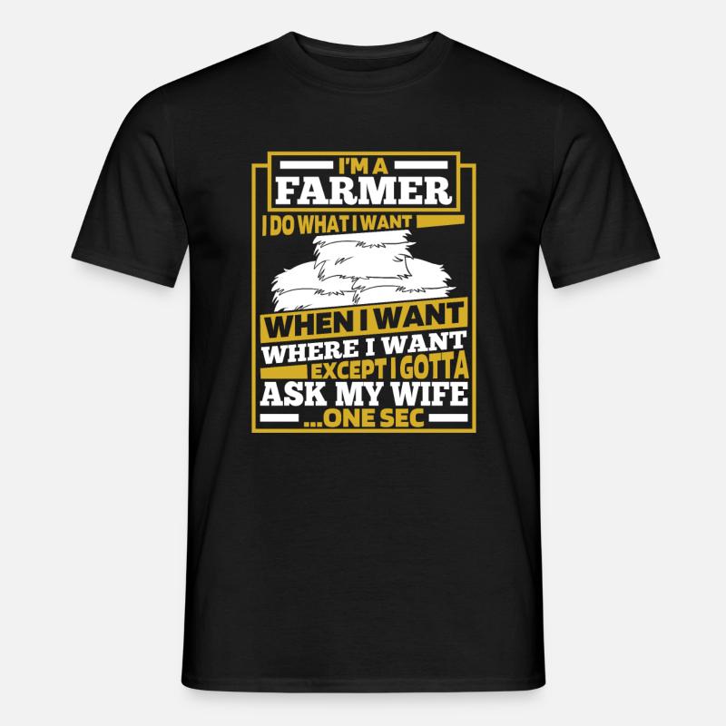 Farmer Farmer - Men's T-Shirt - black