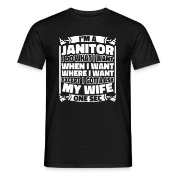 Caretaker - Men's T-Shirt - black - Front - AI Model Male 178 light (178cm)
