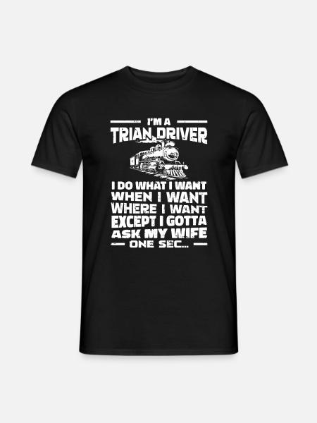 Train Driver Train Driver - Men's T-Shirt - black