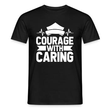 Krankenschwester - Männer T-Shirt - Schwarz - Vorne - AI Model Male 178 light (178cm)
