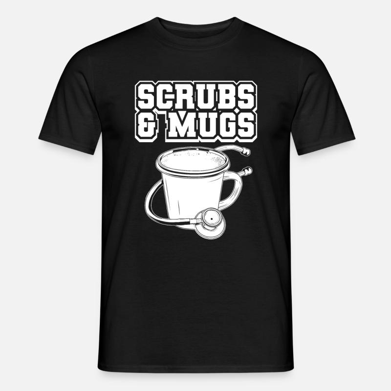 Krankenschwester Kaffee - Männer T-Shirt - Schwarz