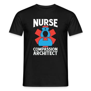 Krankenschwester - Männer T-Shirt - Schwarz - Vorne - AI Model Male 178 light (178cm)