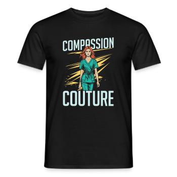 Nurse Fashion - Men's T-Shirt - black - Front - AI Model Male 178 light (178cm)