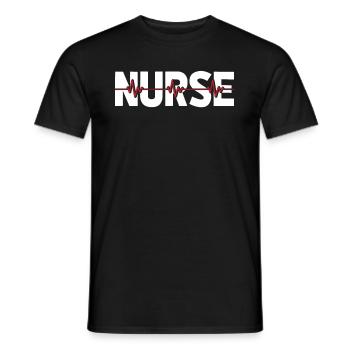 Krankenschwester - Männer T-Shirt - Schwarz - Vorne - AI Model Male 178 light (178cm)