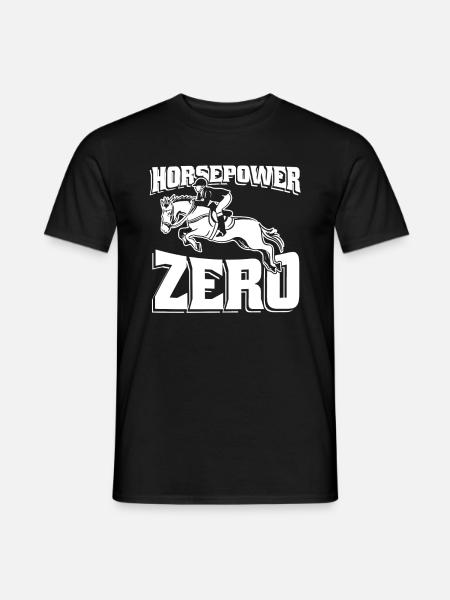 Pferd Reitsport - Männer T-Shirt - Schwarz