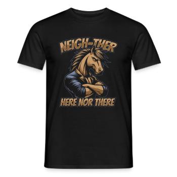 Pferd Reitsport - Männer T-Shirt - Schwarz - Vorne - AI Model Male 178 light (178cm)