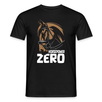 Sports équestres équestres à cheval - T-shirt homme - noir - Devant - AI Model Male 178 light (178cm)