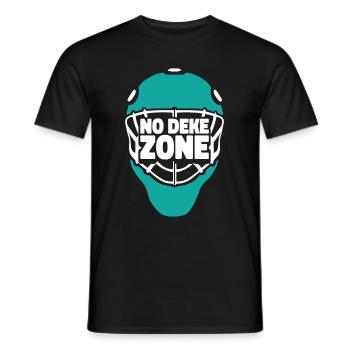 Eishockey Torwart Torwart - Männer T-Shirt - Schwarz - Vorne - AI Model Male 178 light (178cm)