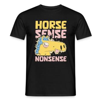 Pferd Reitsport - Männer T-Shirt - Schwarz - Vorne - AI Model Male 178 light (178cm)