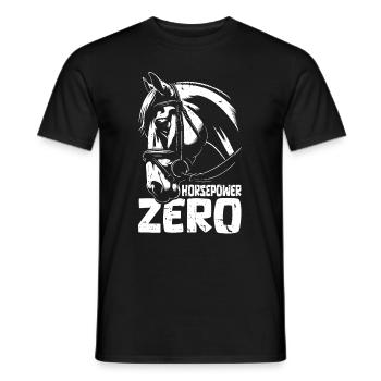 Horse Equestrian Sports - Men's T-Shirt - black - Front - AI Model Male 178 light (178cm)