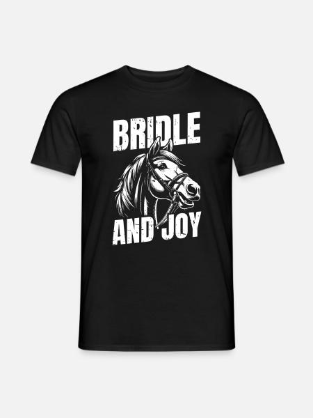 Pferd Reitsport - Männer T-Shirt - Schwarz