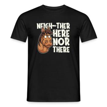 Pferd Reitsport - Männer T-Shirt - Schwarz - Vorne - AI Model Male 178 light (178cm)